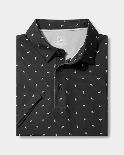 Obla Men's Golf Shirt Short Sleeve Dry Fit Collared Polo Shirts - Image 4