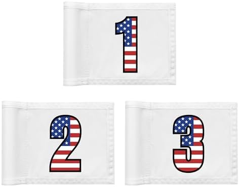 Golf Flag 8x6 Inch – 420D Nylon Double-Sided Mini Pin Flag by HighQualityTextile