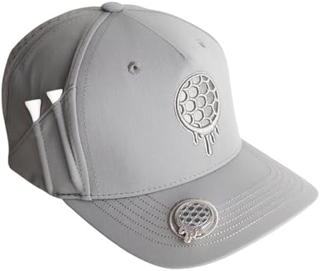 Snapback Hat w/Tee Holder & Magnetic Ball by BONKGolf