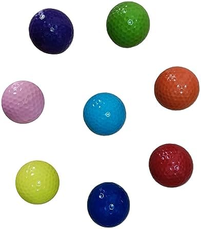 Colored Golf Balls 8pcs Practice Mini Balls Fun Set - Image 3