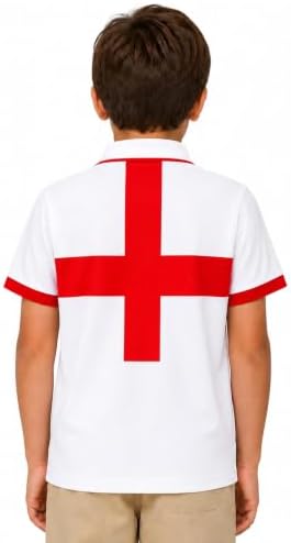 Boys Golf Polo Shirts Short Sleeve Color Contrast 5-14Y - Image 2