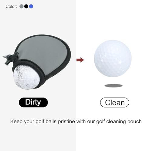 PATIKIL Golf Ball Washer Pouch Portable Golf Balls Cleaner Pocket Bag - Image 5
