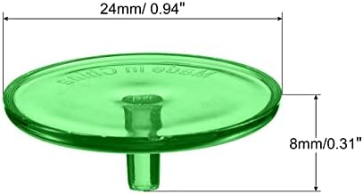 PATIKIL Golf Ball Marker, Pack Round Transparent Flat Position Mark Places - Image 2