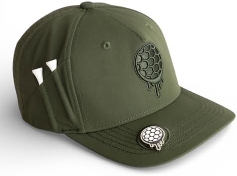 Snapback Hat w/Tee Holder & Magnetic Ball by BONKGolf