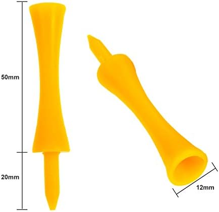 MUXSAM Golf Tees Unbreakable Step Down Plastic Castle Tees, Tee Size-1 1/4"/31mm - Image 2
