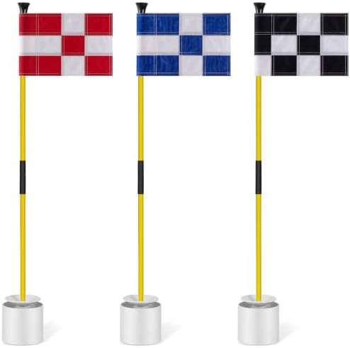 Meooeck 3 Pack Golf Flag Cup Set by Meooeck