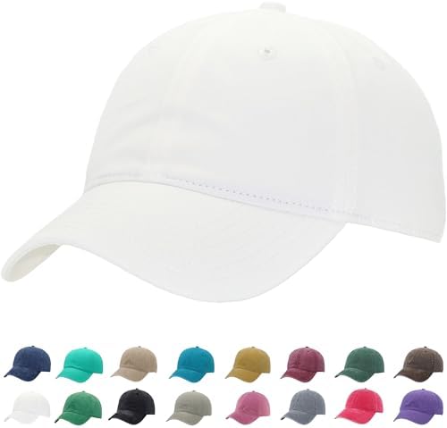 Vintage Washed Baseball Cap | Fits XL/XXL Heads | One Size | Adjustable Golf by Unknown