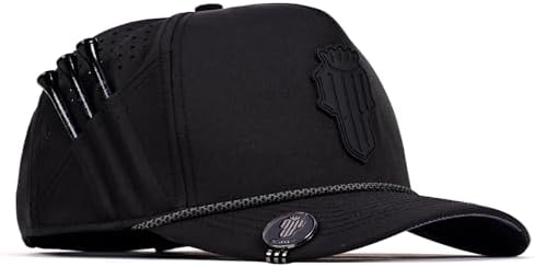 Snapback Golf Hat for Men with Tee Holder & Magnetic Ball Marker by NJFGolf