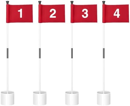 KINGTOP 3 ft Golf Flagstick and Hole Cup Sets by KingtopGolf
