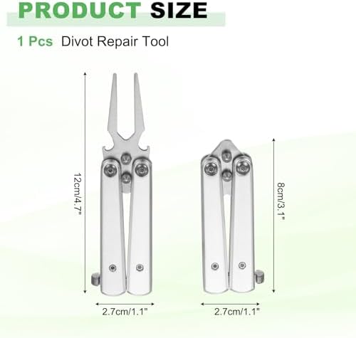 Golf Divot Repair Tool Alloy Foldable Divot Tool - Image 2
