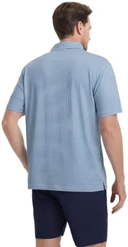 M MAELREG Mens Golf Shirt Short Sleeve Dry Fit Print Moisture Wicking - Image 4