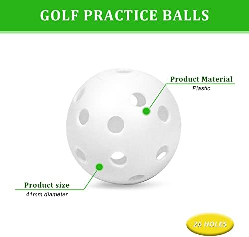 Plastic Golf Balls Practice Limited Flight Golf Training Ball Hollow Swing - Image 3