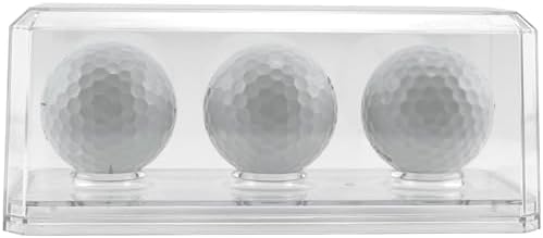 Pioneer Plastics 143C3GOLF-BC Clear Plastic 3 Golf Ball Display Case - Image 2