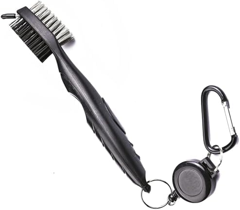 Golf Towel & Groove Cleaner Brush Kit, Tri-Fold Microfiber Waffle - Image 5