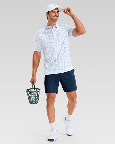 Obla Men's Golf Shirt Short Sleeve Dry Fit Collared Polo Shirts - Image 7