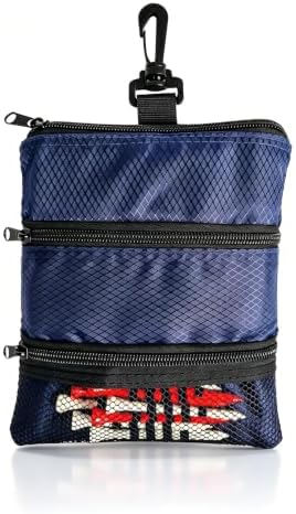 Golf Ball Bag Pouch with 10Pcs Tees, Golf Accessory Kit by Unknown