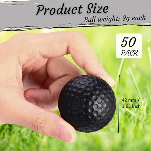 Yunsailing 50 Pack Foam Golf Practice Balls Realistic Feel Flight Training Golf - Image 2