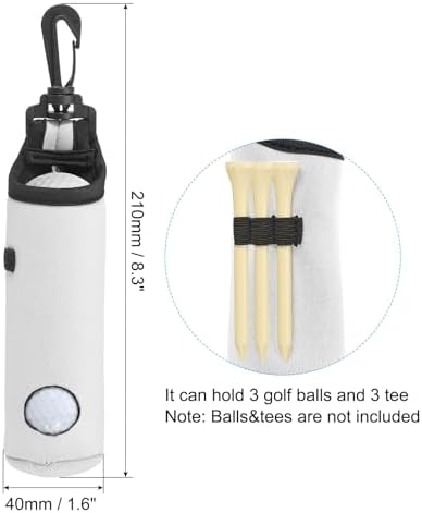 PATIKIL Golf Ball Carry Bag, Golf Tee Holder Pouch Portable Neoprene Golf Ball - Image 2
