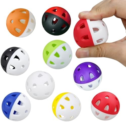 10 Pack 1.65 Inch Limited Flight Practice Golf Balls, Hollow EVA Foam Training by Unknown
