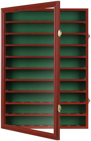 DisplayGifts 80 Golf Ball Display Case Cabinet Wall Rack Holder Solid Wood Frame - Image 4