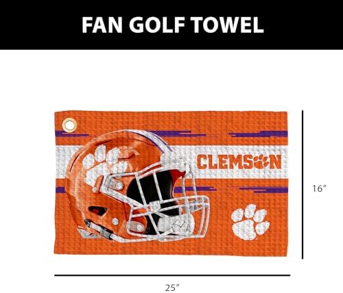 Northwest NCAA Golf Towel, Official Licensed Microfiber Waffle Fabric, - Image 4
