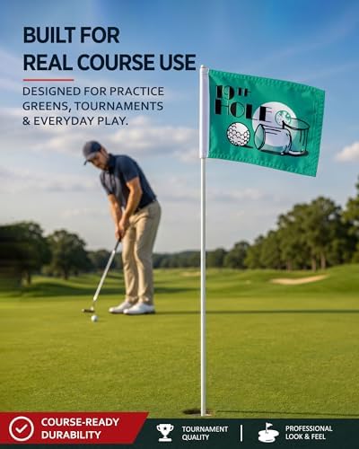 AGAS 19th Hole Golf Flag with Golf Tube Insert - Image 2