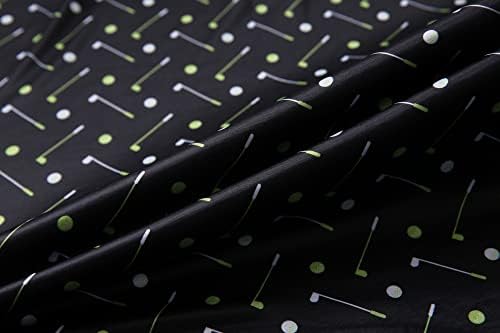 Alex Vando Mens Golf Shirt Moisture Wicking Print Performance Polo Shirt - Image 5