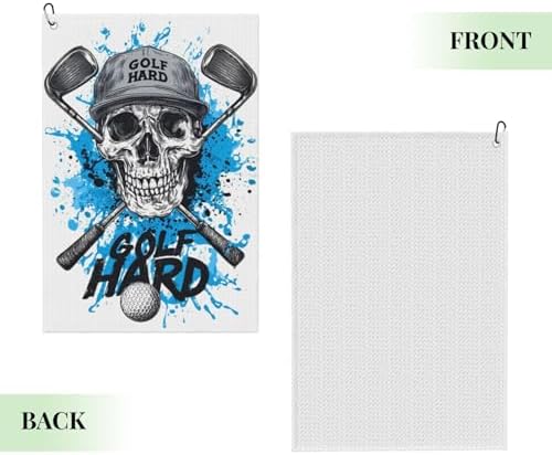 Vibrant Skull Golf Towel Microfiber - Image 3