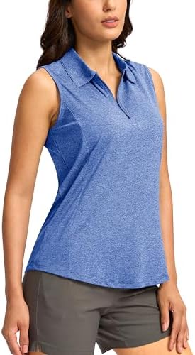 G Gradual Women's Golf Shirts Lightweight 1/4 Zip Collared Tank Top - Image 2