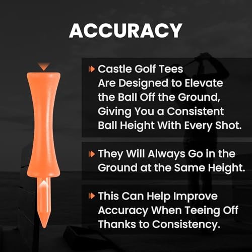 Amy Sport Castle Golf Tees Plastic 2 1/4 Inch - Image 3