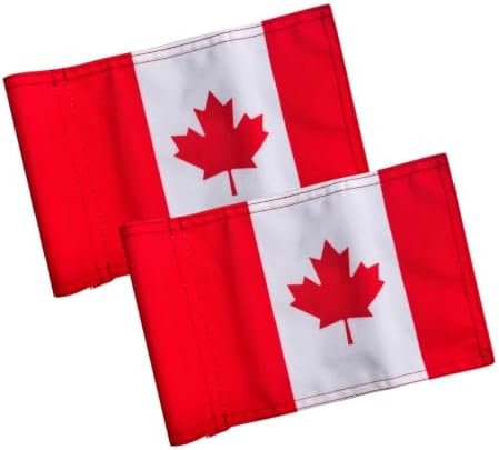 AZCOVER 2 Pack Canada Golf Flag 8x6 Inch by AZCOVERFLAGS