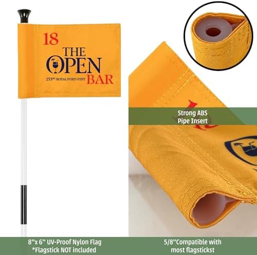 Golf Flag 8x6 Inch – 420D Nylon Double-Sided Mini Pin Flag - Image 2