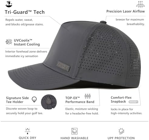 TOP-EX Performance Golf Baseball Hat - Image 5