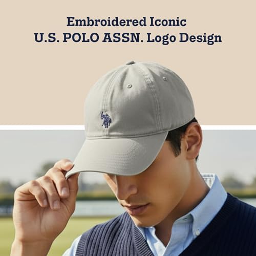 U.S. Polo Assn. Baseball Cap, 100% Cotton Adjustable Dad Hat - Image 3
