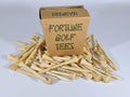 | Pack of 50 Bamboo 2 3/4" Golf Tees | Each Golf Tee Printed by Fortune+Golf+Tees