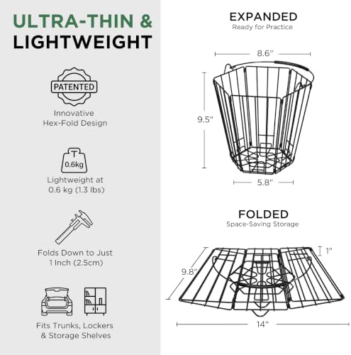 DURARANGE Foldable Golf Ball Basket, 100-Ball Capacity - Image 4