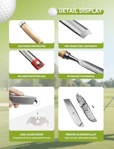 Golf Grip Tape Removal Tool Kit, Grip Remover Saver Perfect - Image 3