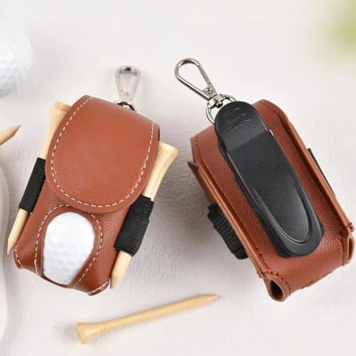 WCRAZYE Leather Golf Ball Bag Pouch - Image 7