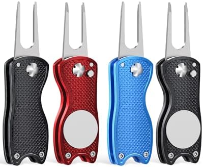GreenHaven 2-6 Pack Golf Divot Repair Tool Magnetic Ball Marker Foldable by GreenHaven