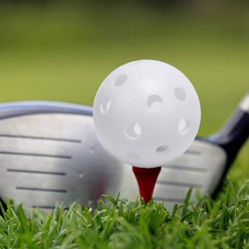 Practice Golf Balls, 25 Pack Plastic Airflow Hollow Golf Balls - Image 4