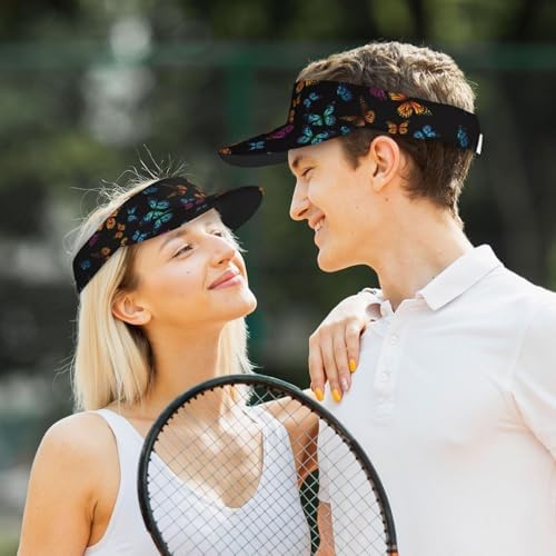 Sports Sun Visor Hats Adjustable Men Women Lightweight Packable Cooling Empty - Image 5