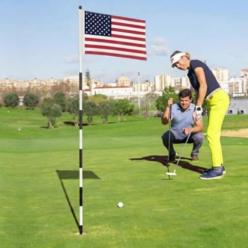 AZCOVER 2 Pack USA Golf Flag 14X20 Inch - Image 2