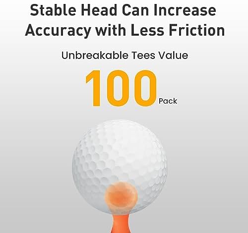 FINGER TEN Plastic Golf Castle Tees 100 Pack - Image 4