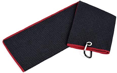 Mile High Life Microfiber Waffle Pattern Golf Towel | Club Groove Cleaner Brush - Image 3