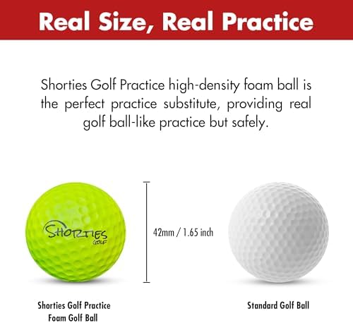Shorties Golf Practice Balls | Colored Foam Golf Balls - Image 2