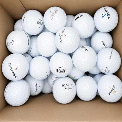 Afford-A-Ball Golf | 50 Pack | Recycled White Golf Balls Mix | Used Assorted - Image 3