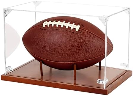 Clear Acrylic Football Display Case by Hxezoc