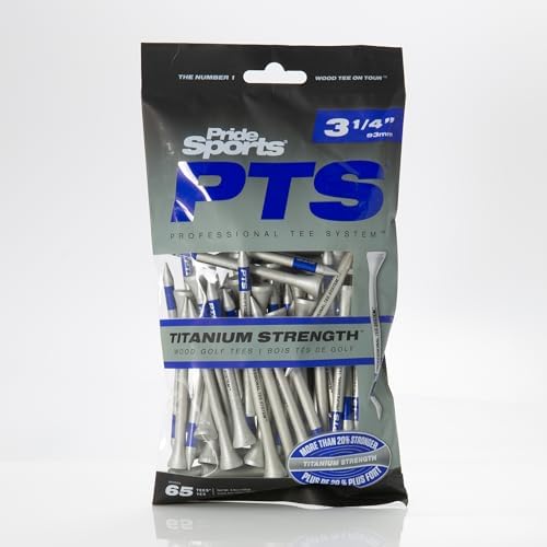 PrideSports PTS Titanium Strength Wooden Golf Tees | 65 Count, 2-3/4 Inch | 8% - Image 2