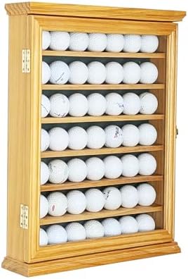 Golf Ball Shadow Box – 49-Ball Solid Wood Display Case, 98% UV-Protected Glass - Image 4