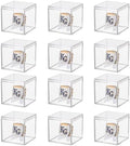 12 Pack Championship Ring Display Case Clear Acrylic Ring Case Display Box by Hooqict